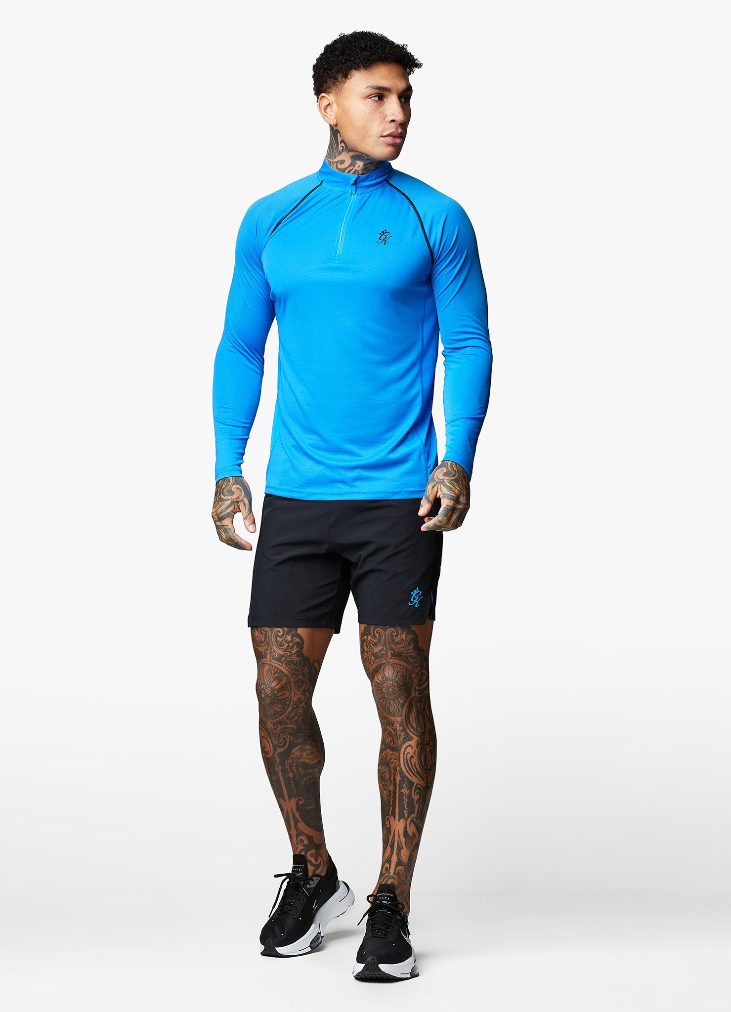 Gym King Motivate Stripe Funnel - French Blue sold by The Gym King product image thumbnail 7