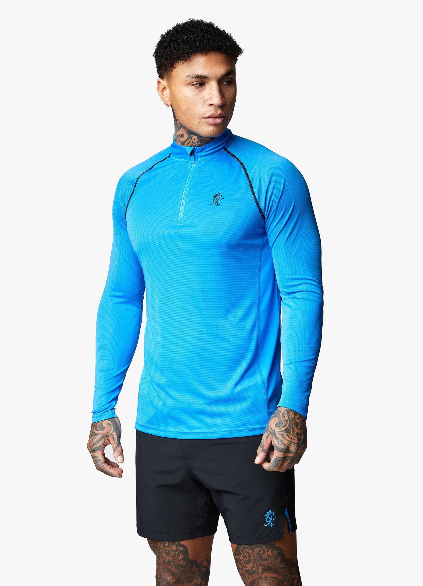 Gym King Motivate Stripe Funnel - French Blue sold by The Gym King product image thumbnail 5