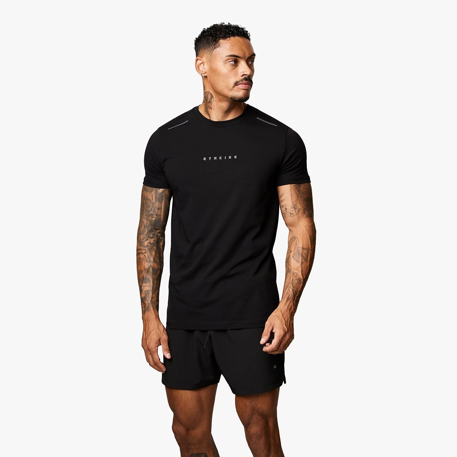 Gym King Stealth Tech Tee - Black sold by The Gym King product image thumbnail 2