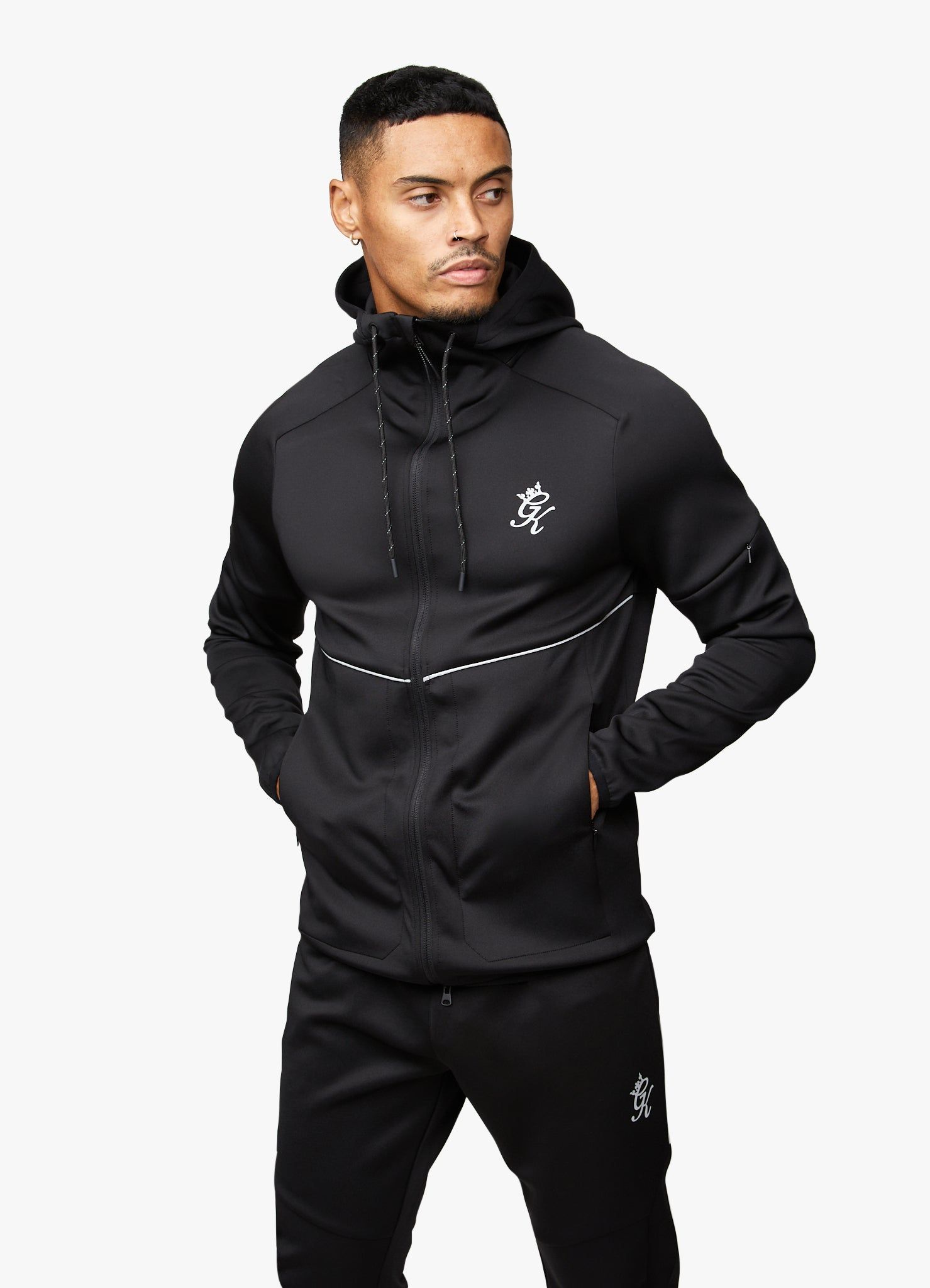 Gym King Reflect Poly Hood - Black/Silver sold by The Gym King