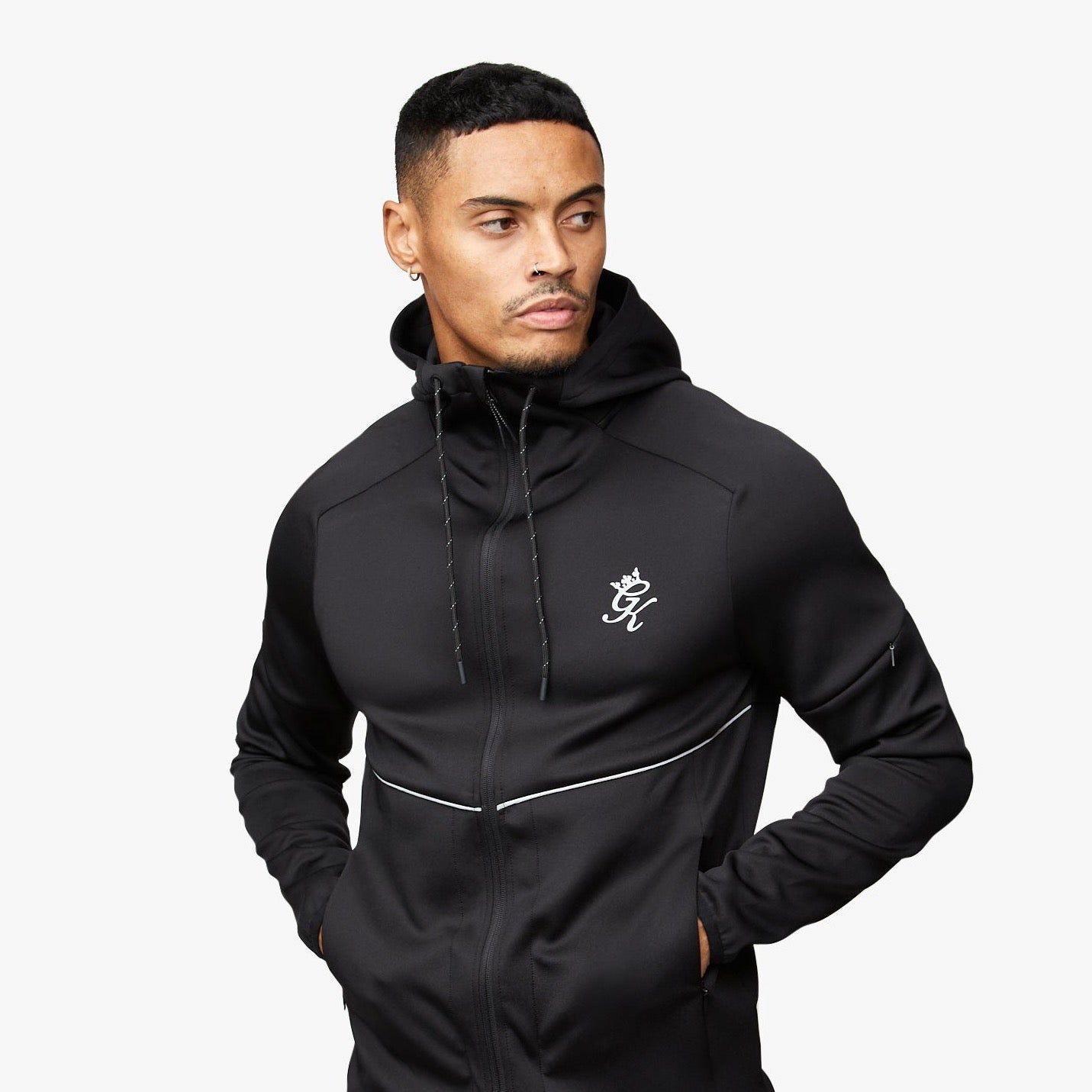 Gym King Reflect Poly Hood - Black/Silver sold by The Gym King product image thumbnail 2