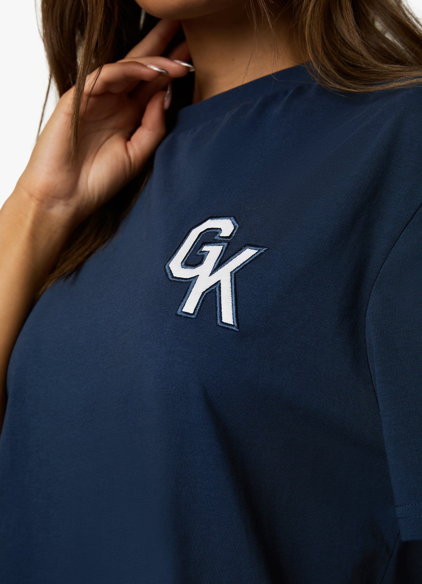 Gym King Varsity Boyfriend Tee - Oxford Blue sold by The Gym King product image thumbnail 5