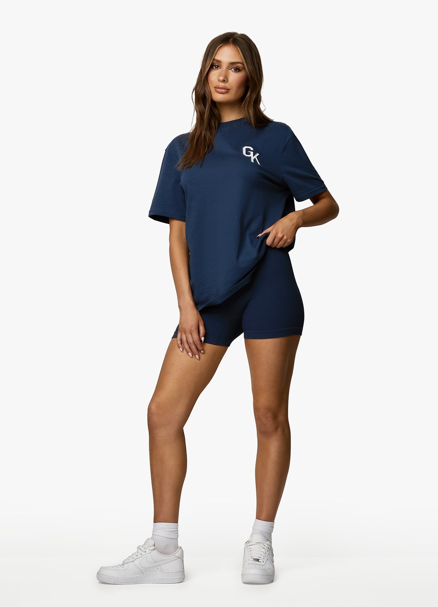 Gym King Varsity Boyfriend Tee - Oxford Blue sold by The Gym King product image thumbnail 8