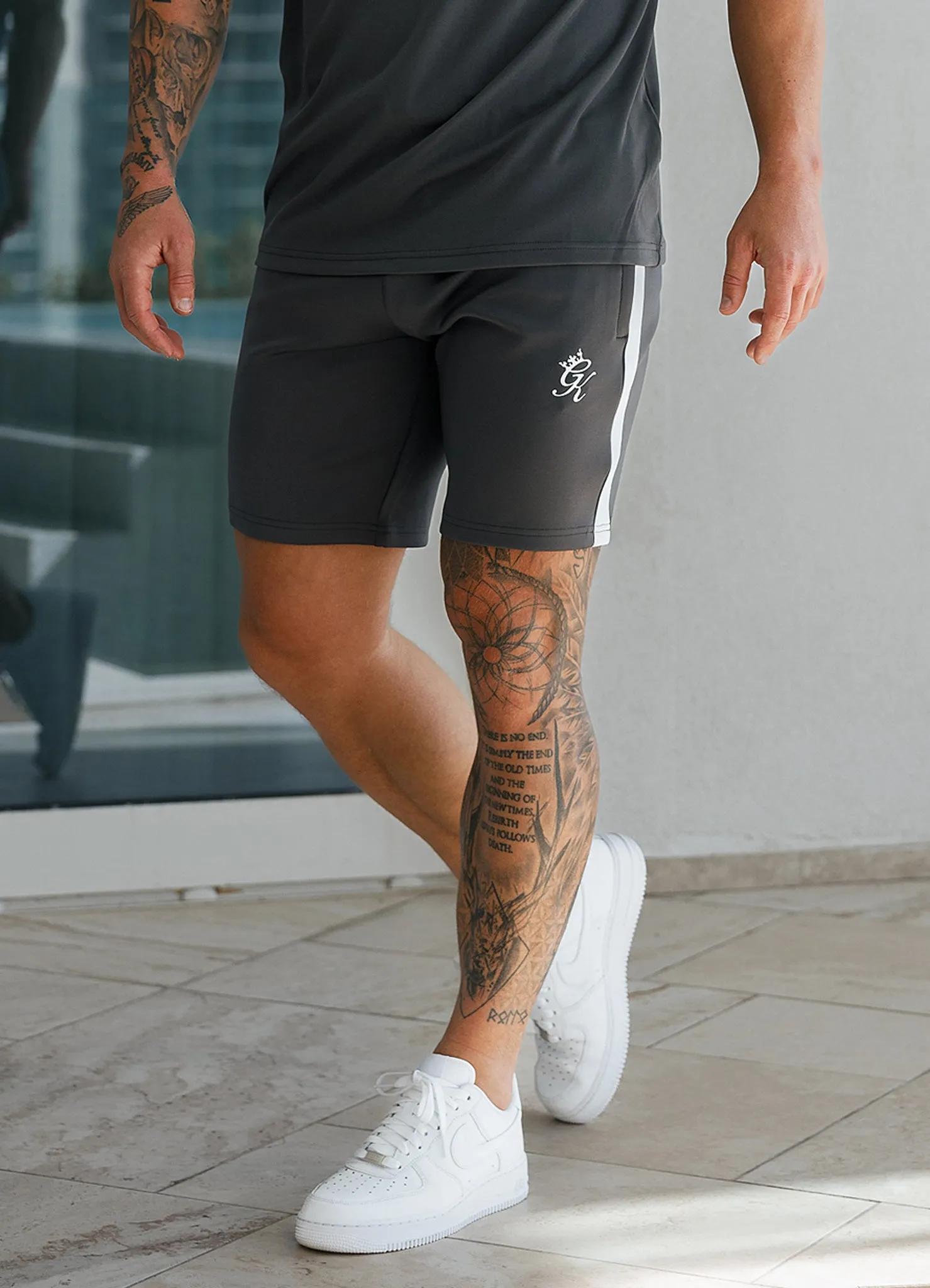 Gym King Core Plus Poly Short - Graphite sold by The Gym King