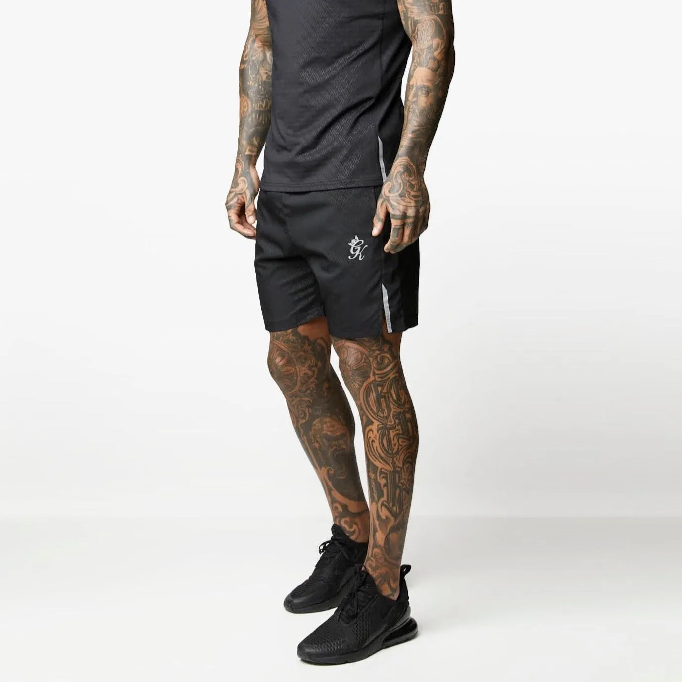 Gym King Debossed Energy Short - 6" - Black AOP sold by The Gym King product image thumbnail 2
