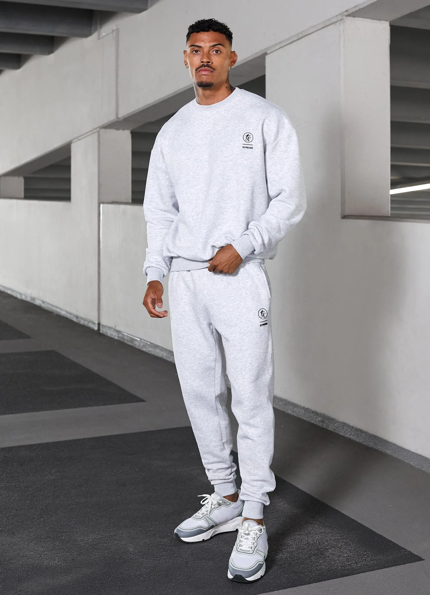 Gym King Aventus Fleece Jogger - Snow Marl sold by The Gym King product image thumbnail 5