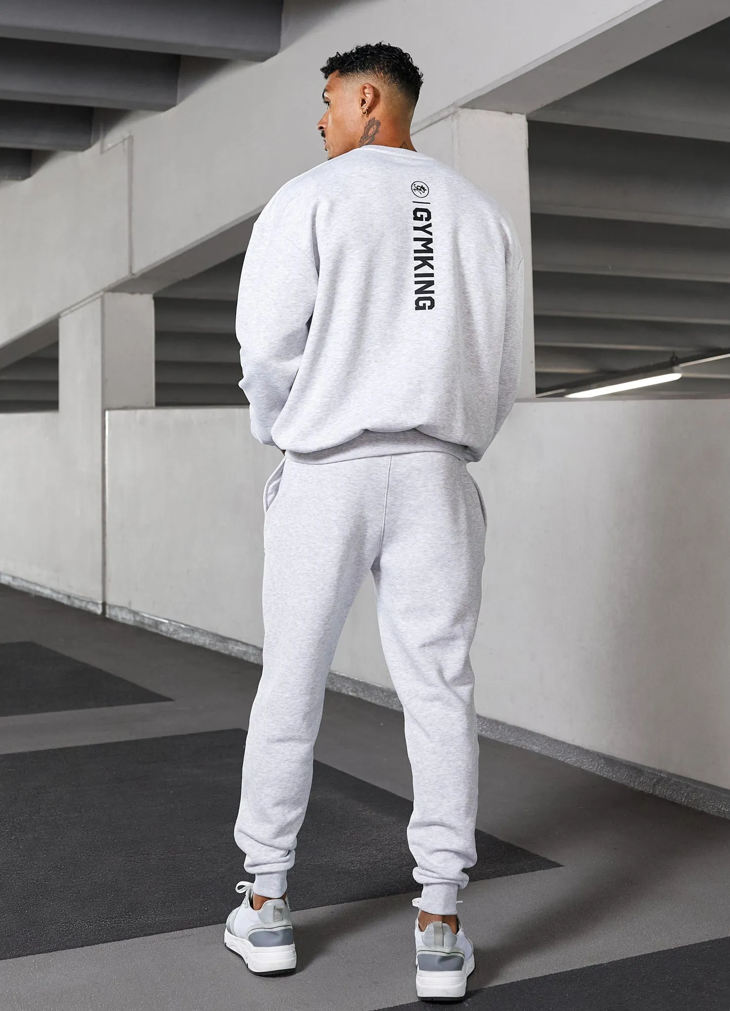 Gym King Aventus Fleece Jogger - Snow Marl sold by The Gym King product image thumbnail 3