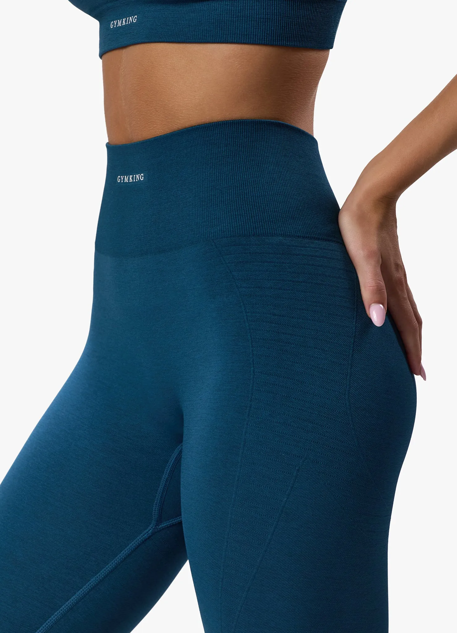 Gym King Results 2.0 Seamless Legging - Teal sold by The Gym King product image thumbnail 5