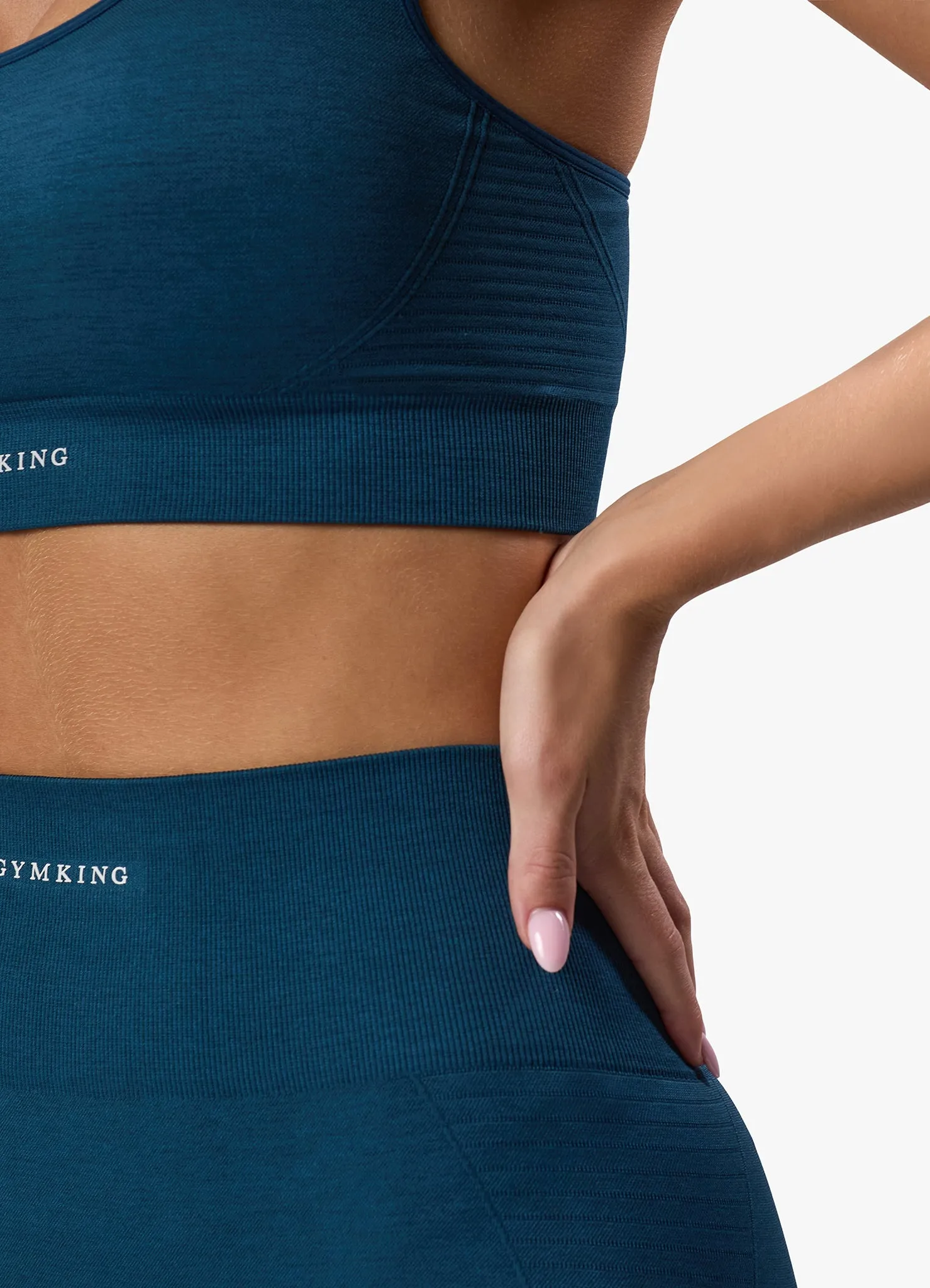 Gym King Results 2.0 Seamless Legging - Teal sold by The Gym King product image thumbnail 4