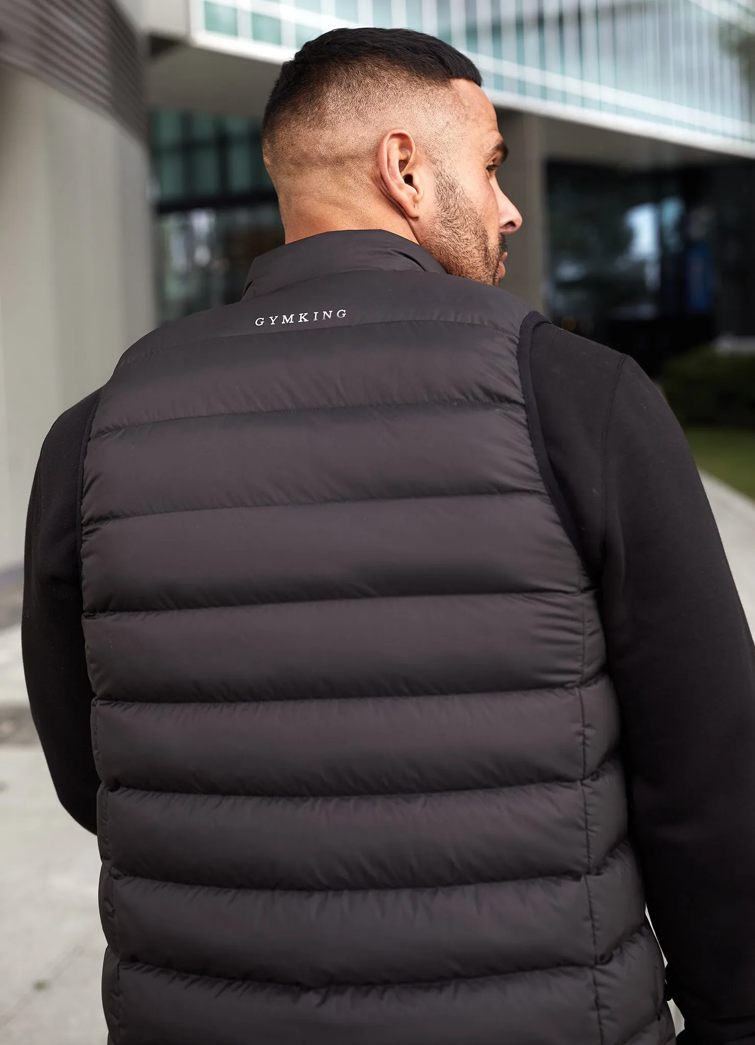 Gym King Reflect Puffer Gilet - Black sold by The Gym King product image thumbnail 4