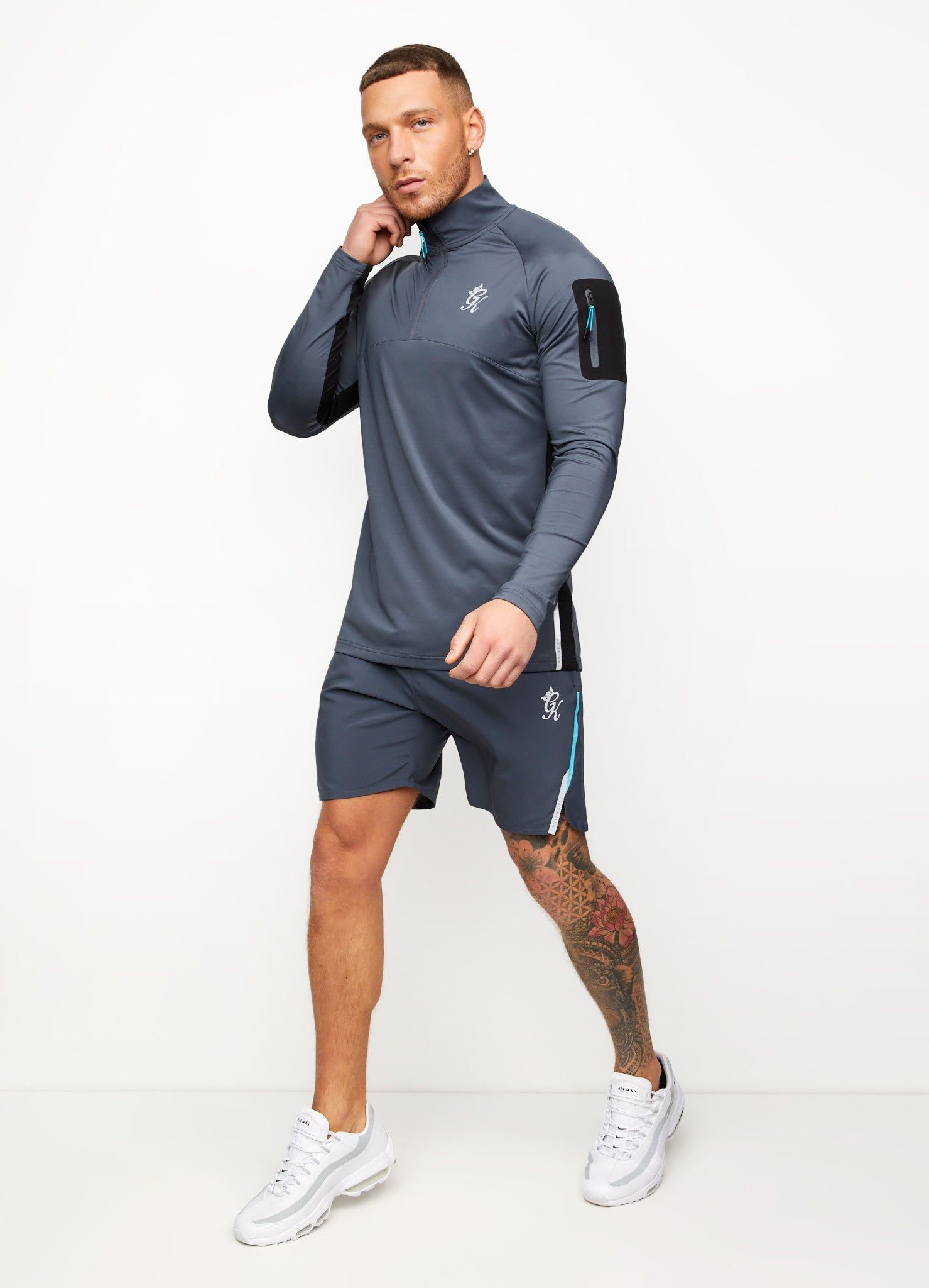Gym King Flex 1/4 Zip Funnel - Dark Grey sold by The Gym King product image thumbnail 7