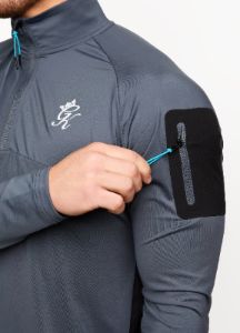 Gym King Flex 1/4 Zip Funnel - Dark Grey sold by The Gym King