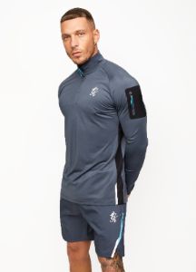 Gym King Flex 1/4 Zip Funnel - Dark Grey sold by The Gym King