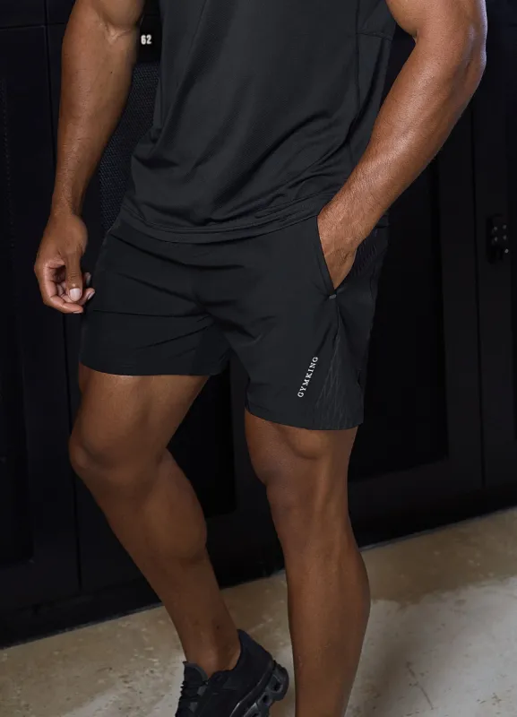 Gym King Divergent Short - Black sold by The Gym King