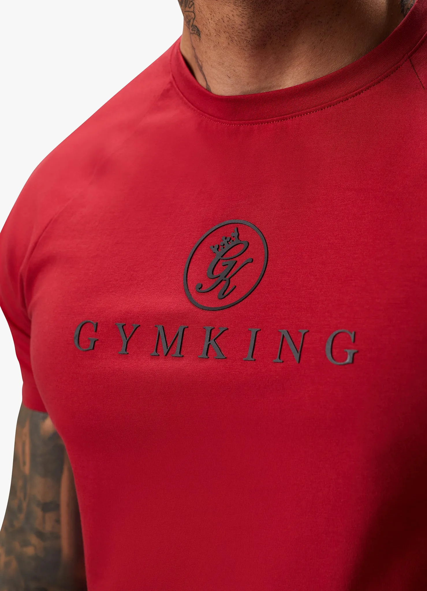 Gym King Pro Logo Jersey Tee - Red sold by The Gym King product image thumbnail 4