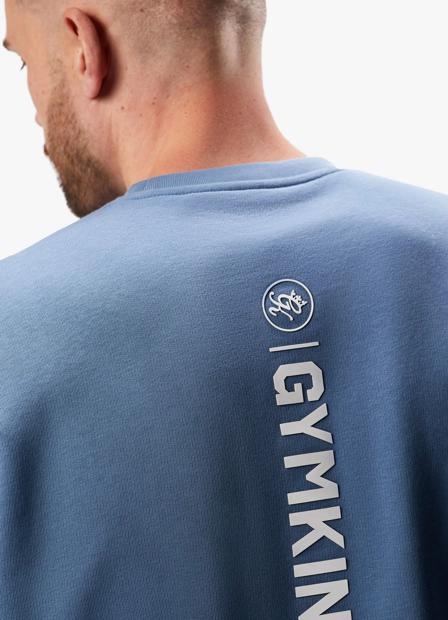 Gym King Aventus Drop Shoulder Crew - Blue Smoke sold by The Gym King product image thumbnail 3