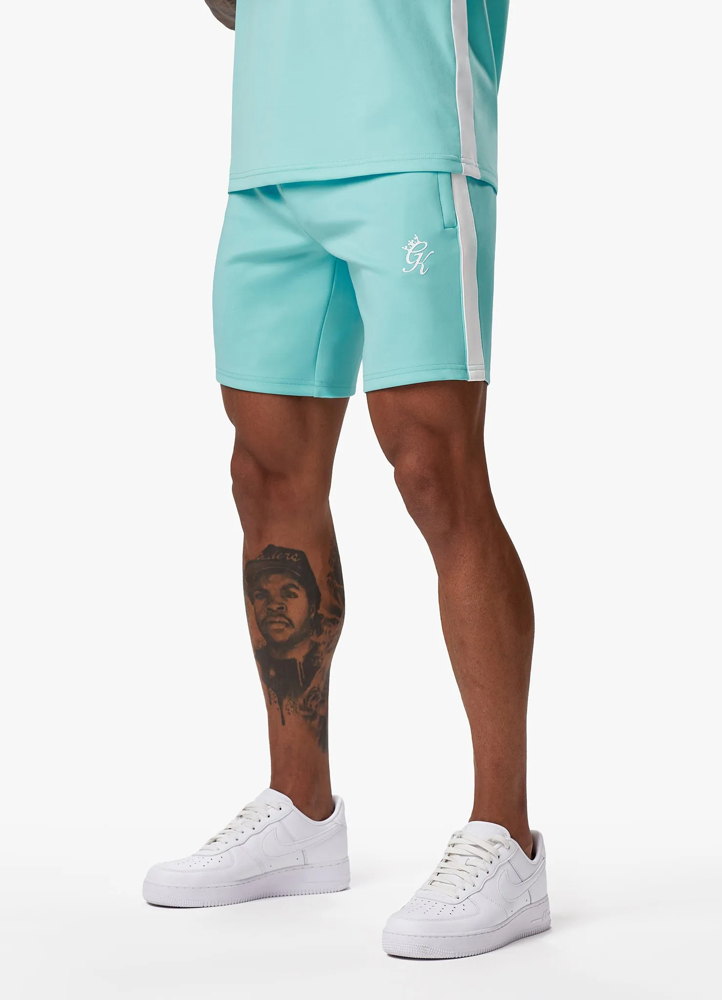 Gym King Core Plus Poly Short - Aqua Blue sold by The Gym King product image thumbnail 4