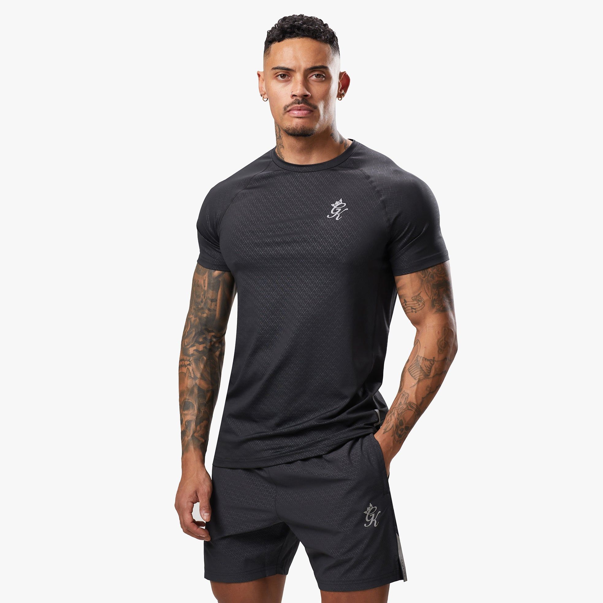 Gym King Debossed Energy Tee - Pewter sold by The Gym King product image thumbnail 2