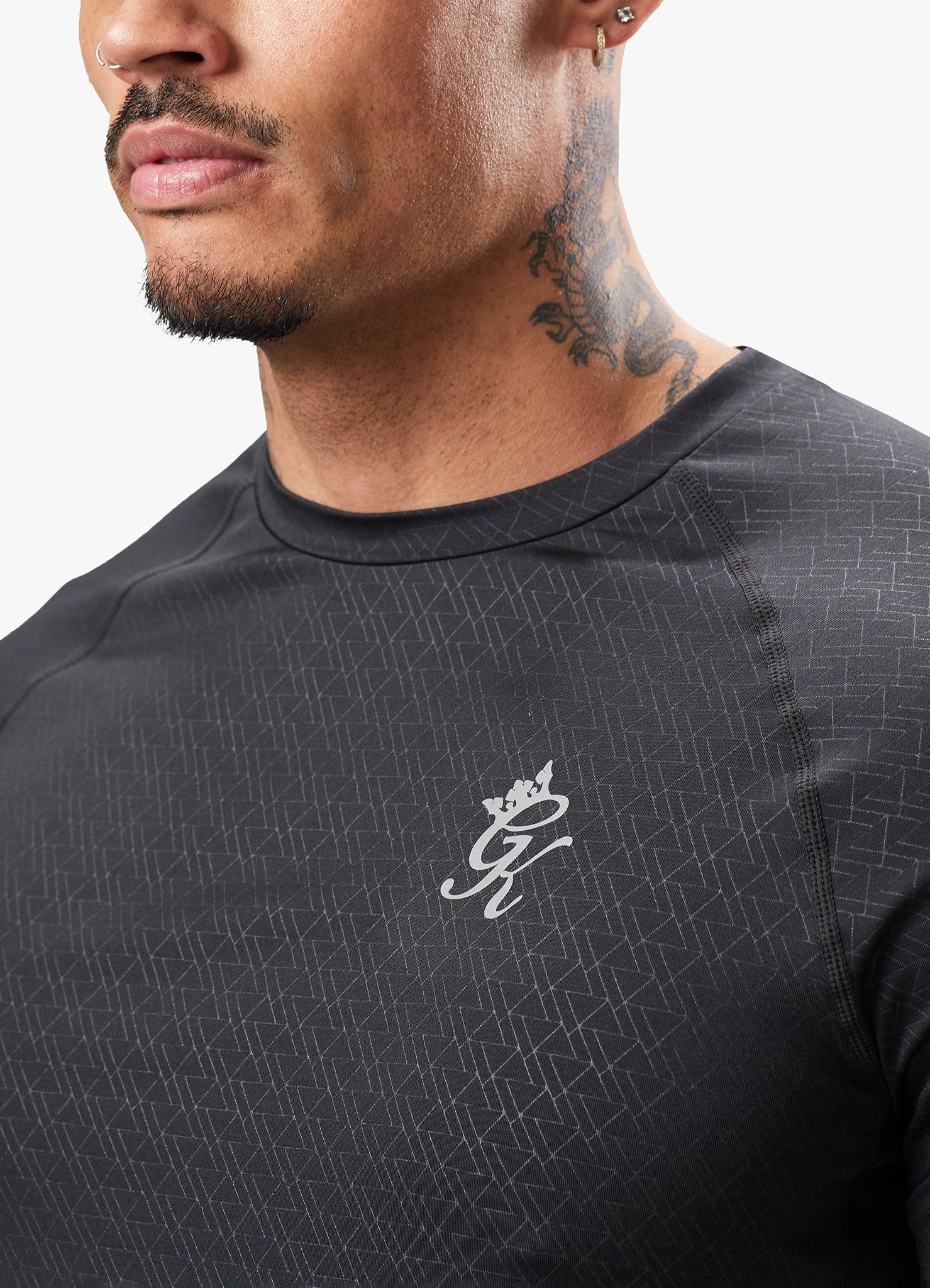 Gym King Debossed Energy Tee - Pewter sold by The Gym King product image thumbnail 3