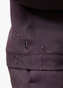 Gym King Fundamental Fleece Crew - Plum sold by The Gym King
