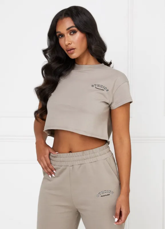 Gym King Radiance Crop Tee - Mocha sold by The Gym King