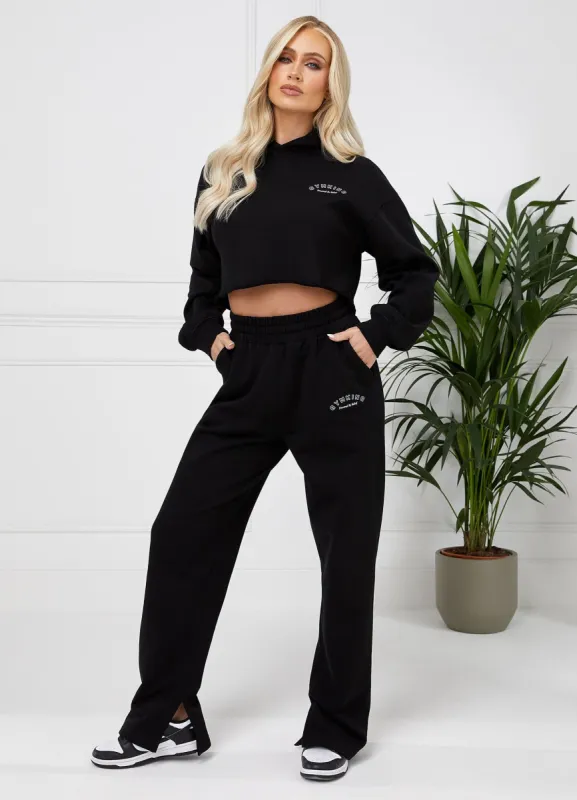 Gym King Radiance Crop Hood & Jogger - Black sold by The Gym King