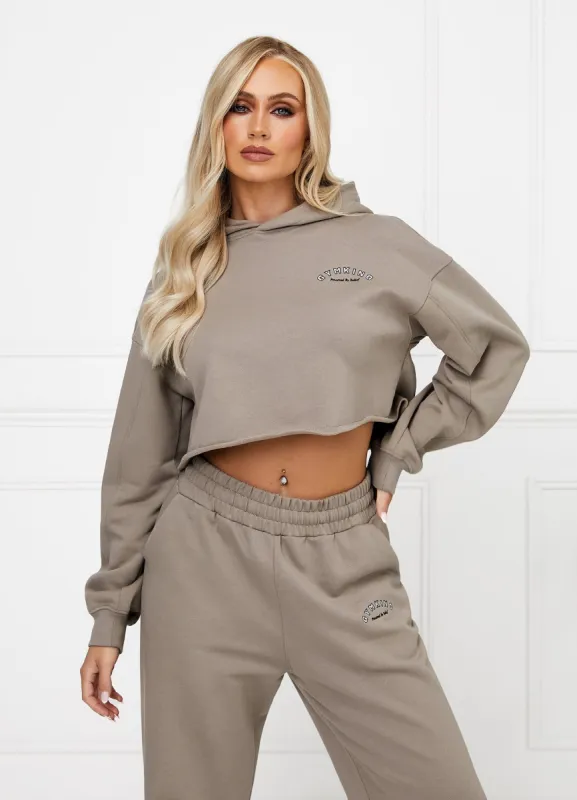 Gym King Radiance Crop Hood - Mocha sold by The Gym King
