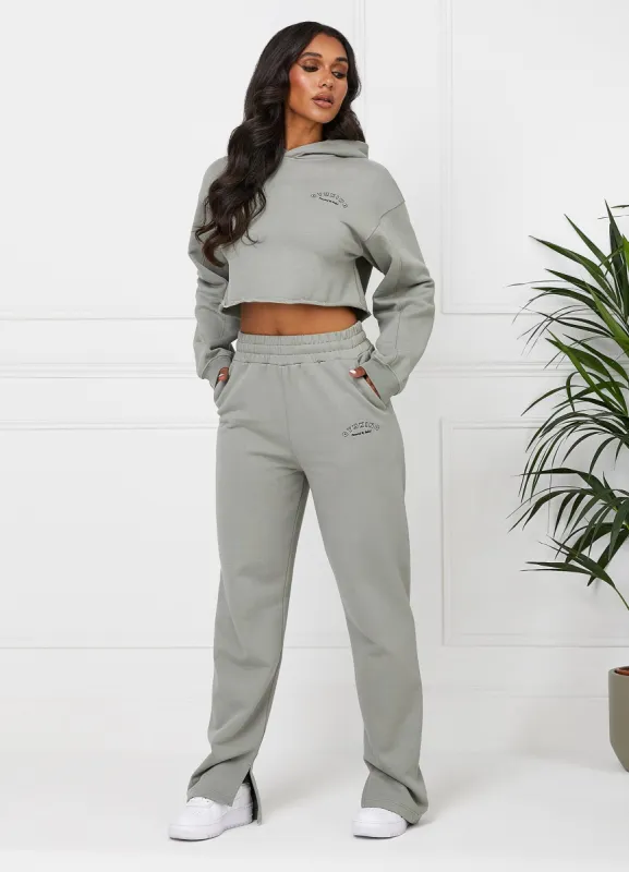 Gym King Radiance Crop Hood & Jogger - Matcha Green sold by The Gym King