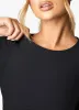 Gym King Align LS Crop Tee - Black sold by The Gym King