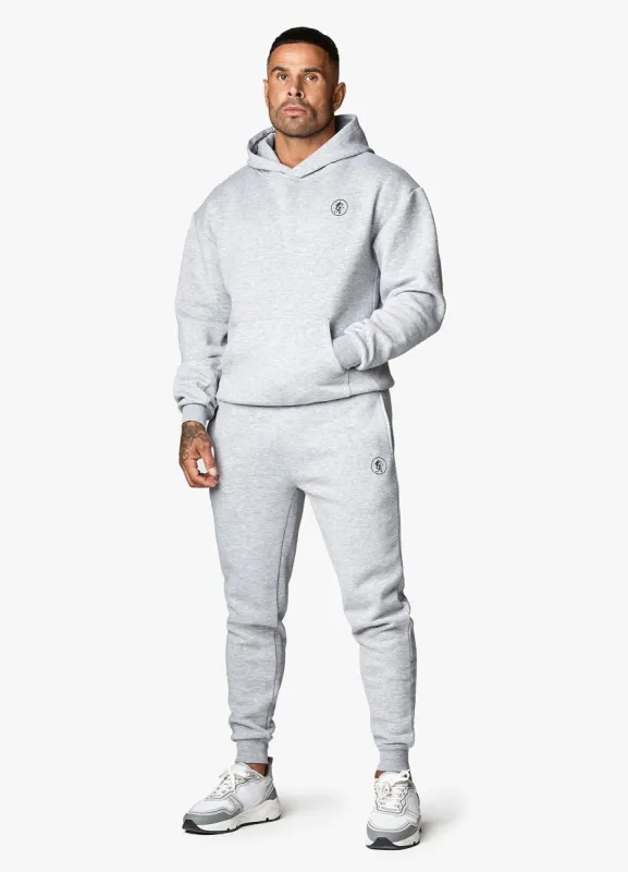 Gym King Nothing Beats Belief Tracksuit - Light Grey Marl sold by The Gym King