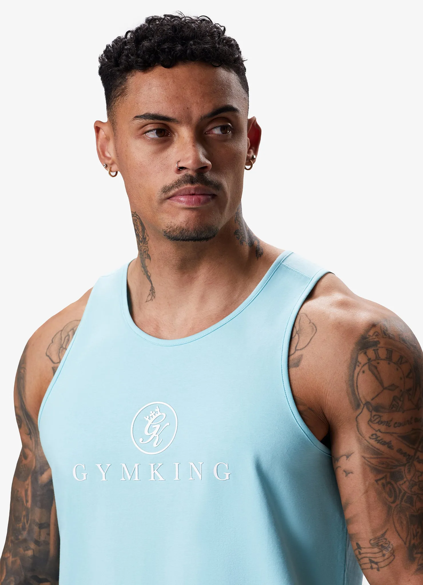 Gym King Pro Jersey Vest - Aqua Blue sold by The Gym King product image thumbnail 4