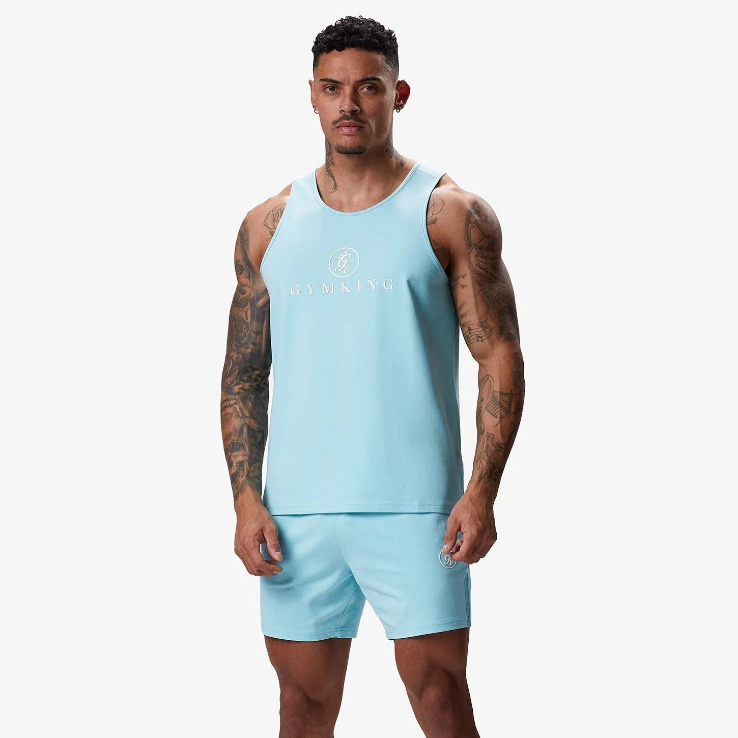Gym King Pro Jersey Vest - Aqua Blue sold by The Gym King product image thumbnail 2