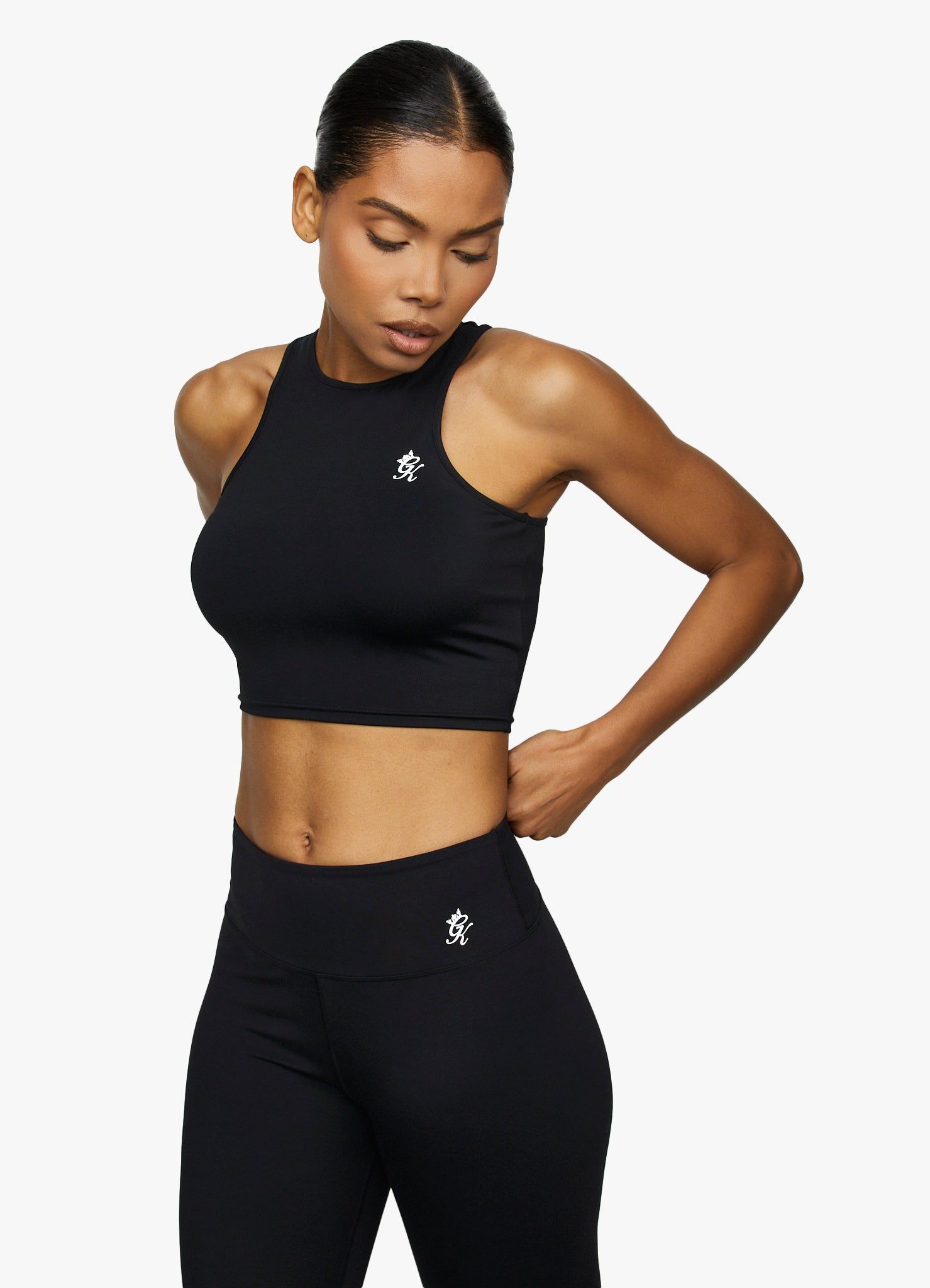 Gym King 365 Racer Tank - Black sold by The Gym King product image thumbnail 4