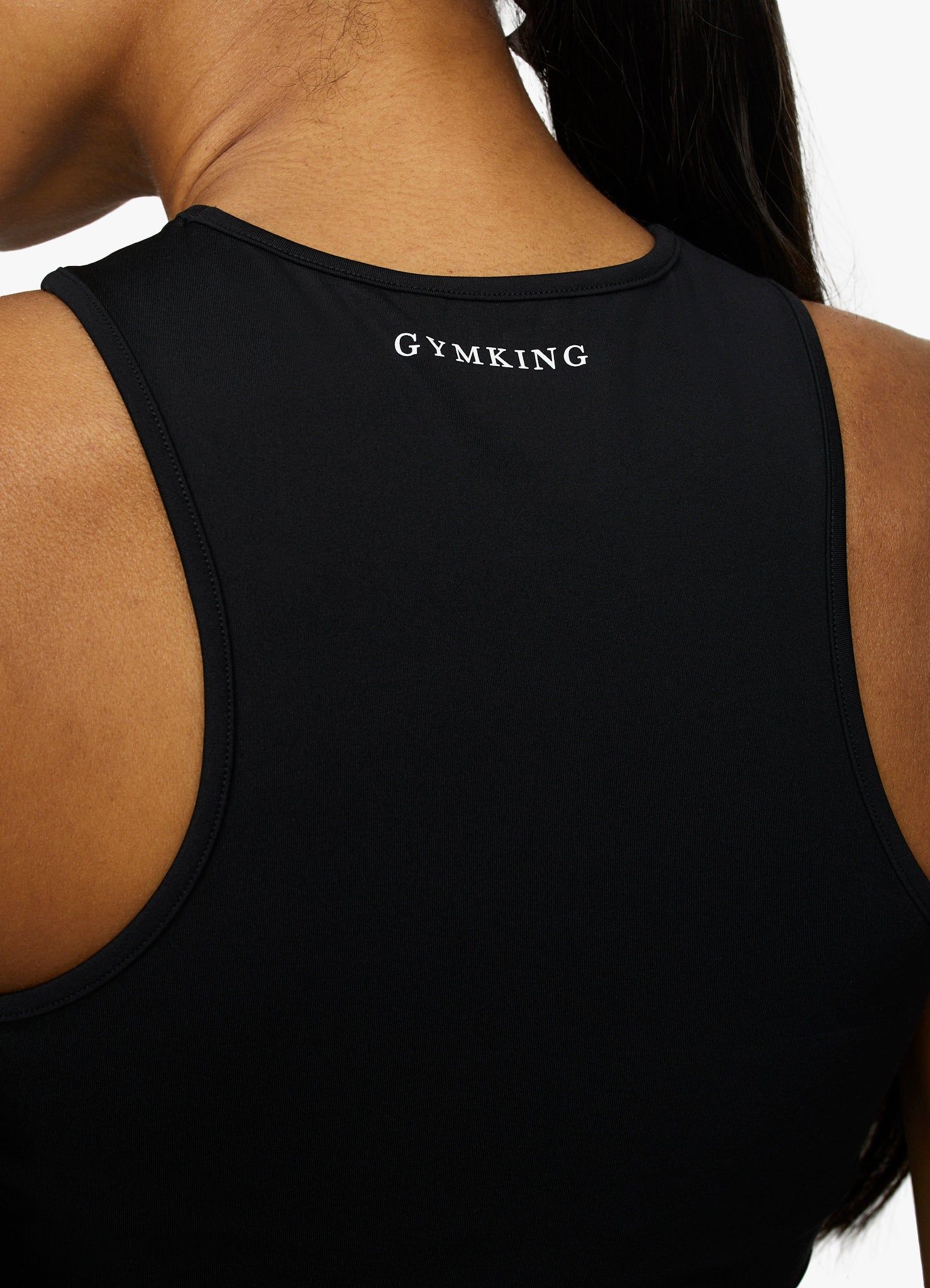 Gym King 365 Racer Tank - Black sold by The Gym King product image thumbnail 5