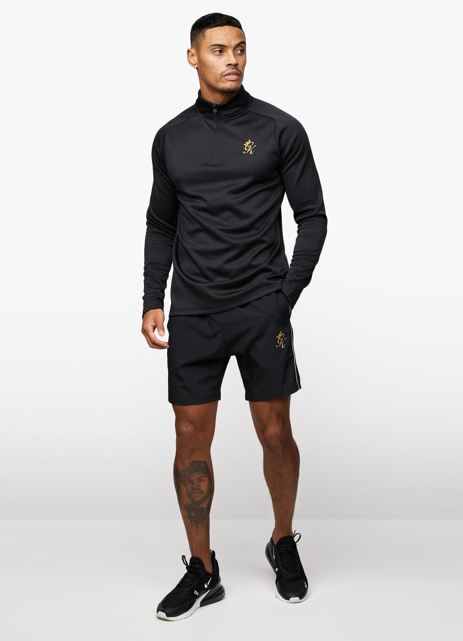 Gym King Performance Poly 1/4 Zip - Black/Gold sold by The Gym King product image thumbnail 8
