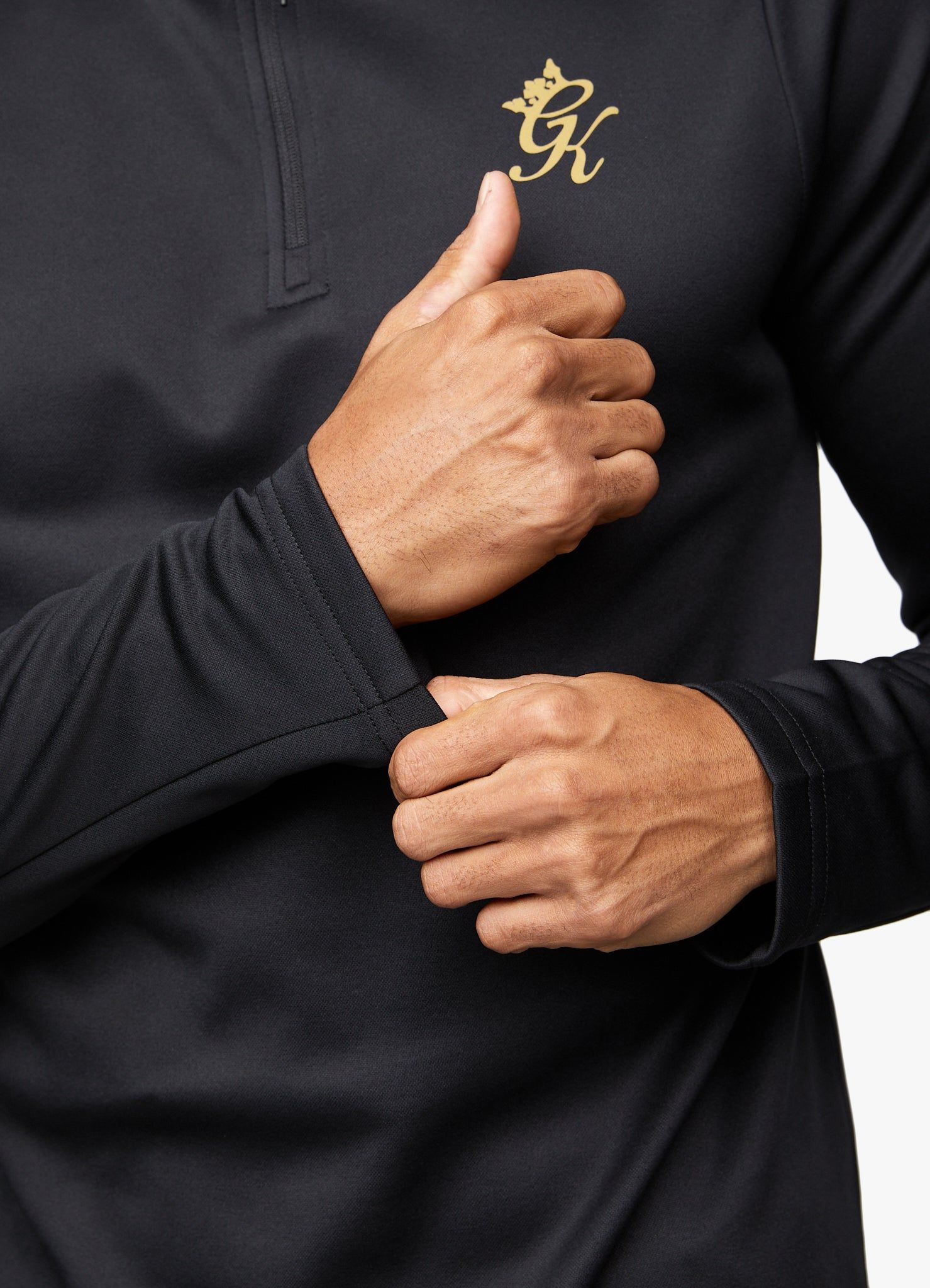 Gym King Performance Poly 1/4 Zip - Black/Gold sold by The Gym King product image thumbnail 6