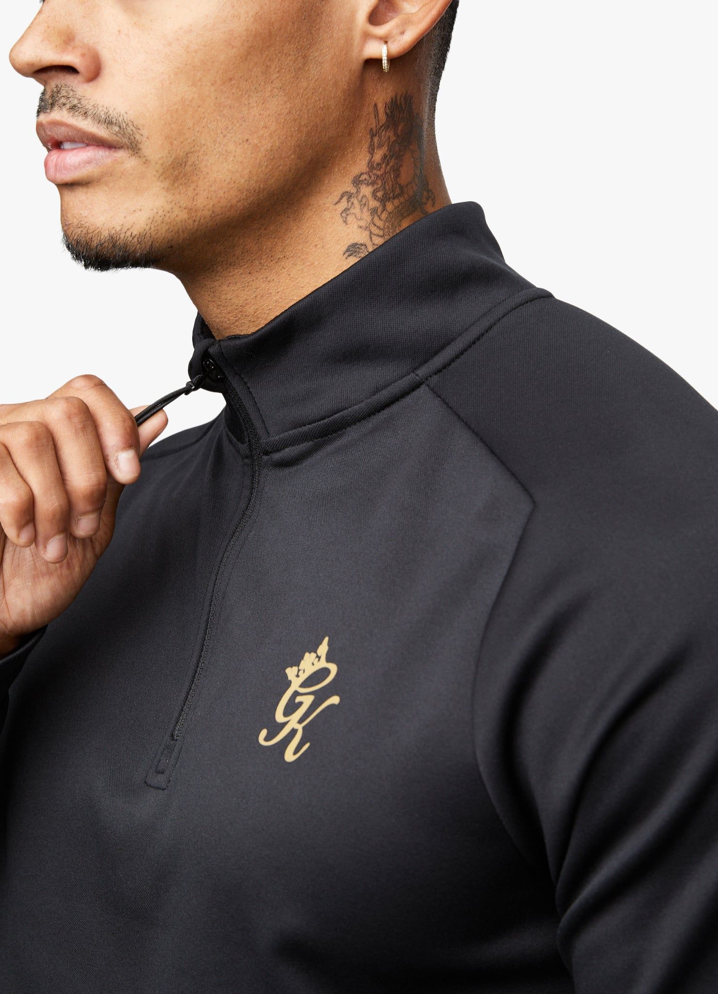 Gym King Performance Poly 1/4 Zip - Black/Gold sold by The Gym King product image thumbnail 7