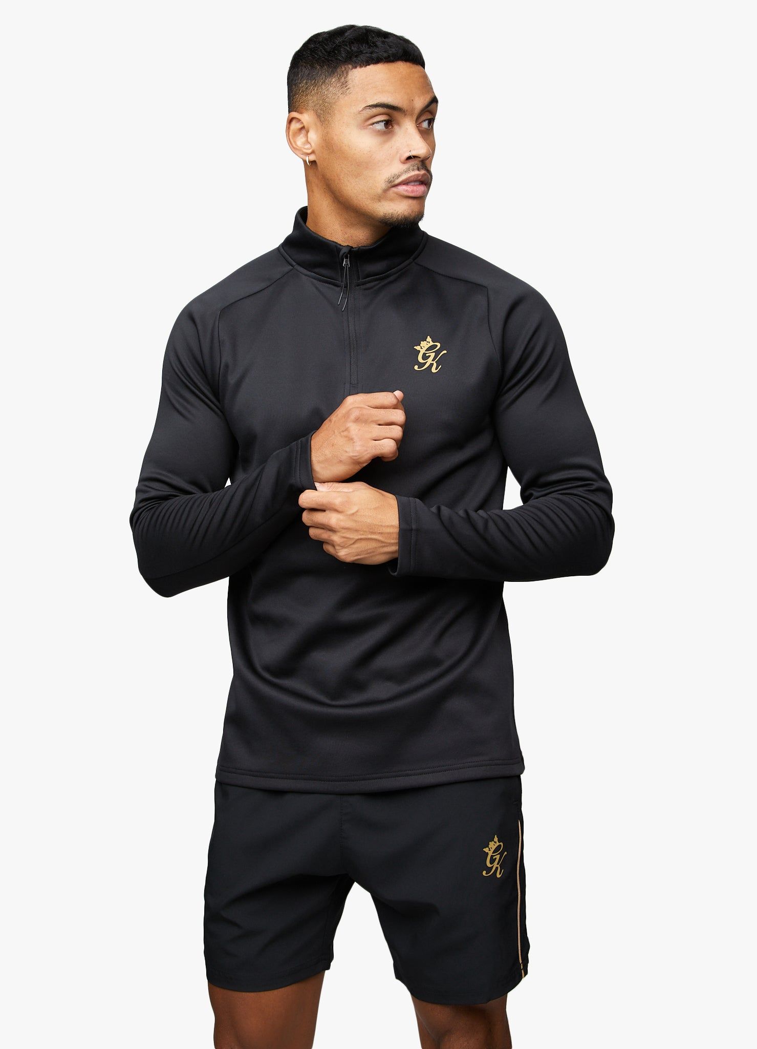 Gym King Performance Poly 1/4 Zip - Black/Gold sold by The Gym King product image thumbnail 9