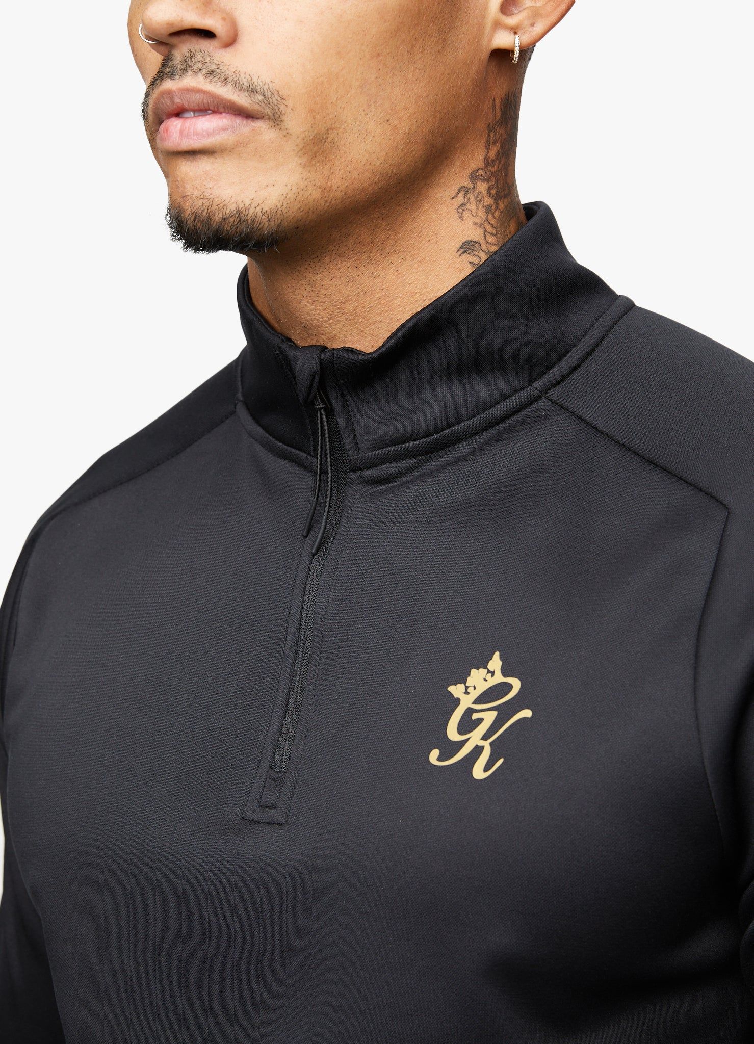 Gym King Performance Poly 1/4 Zip - Black/Gold sold by The Gym King product image thumbnail 4
