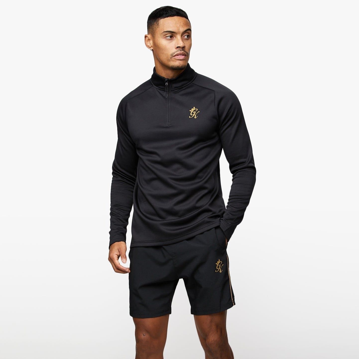 Gym King Performance Poly 1/4 Zip - Black/Gold sold by The Gym King product image thumbnail 2