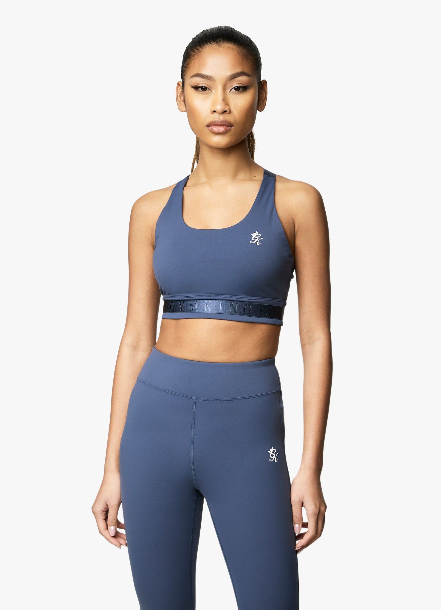 Gym King Flare Sports Bra - Navy sold by The Gym King product image thumbnail 6