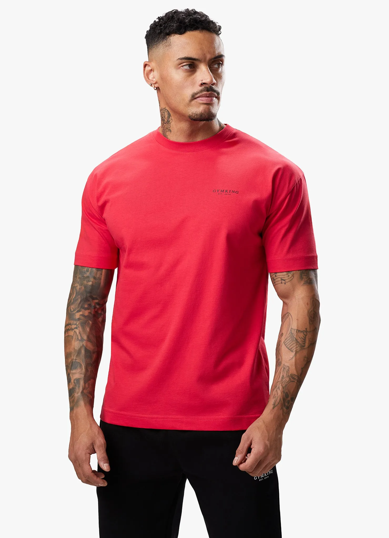 Gym King Established Tee - Red/Black sold by The Gym King product image thumbnail 3