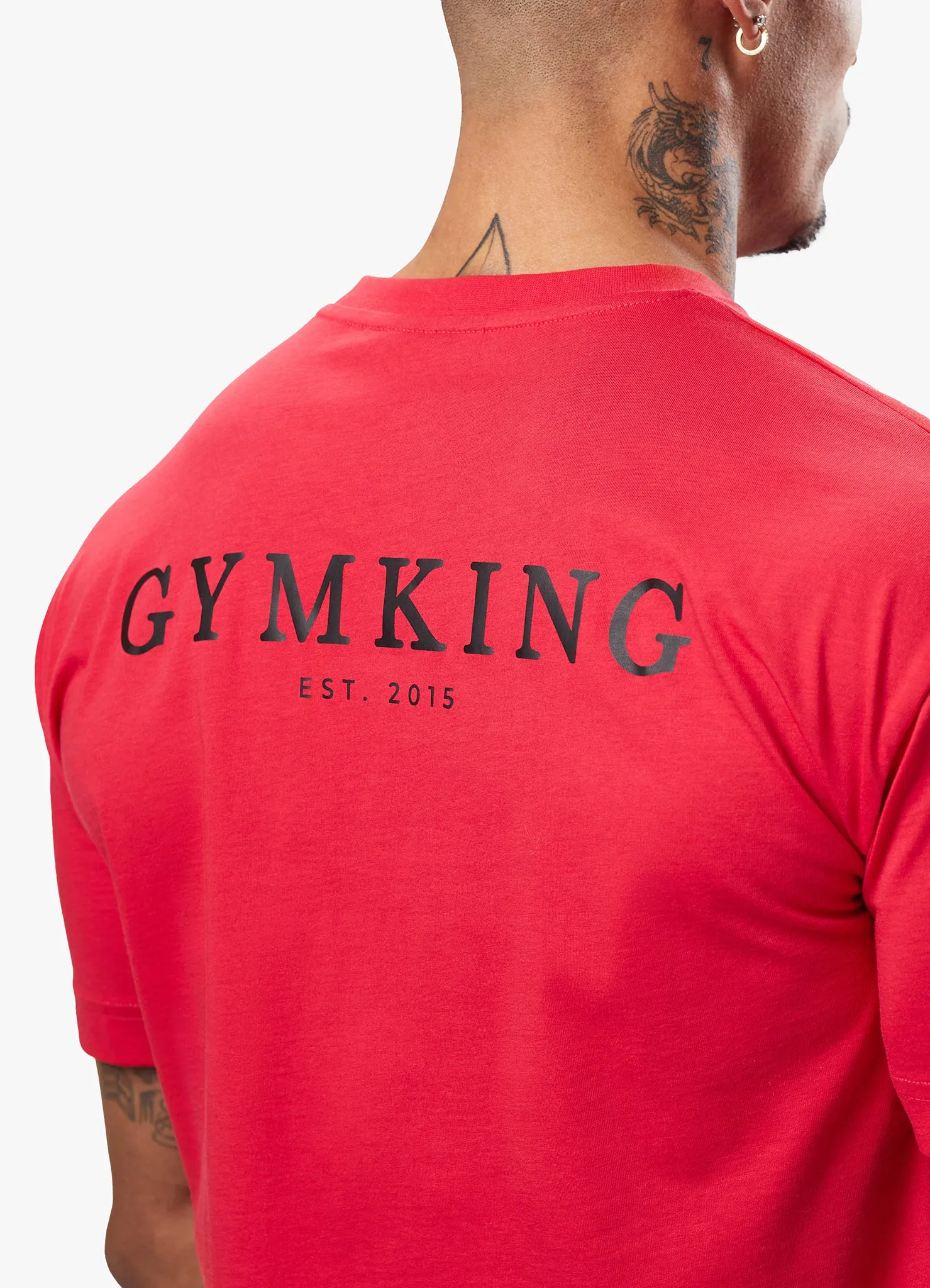 Gym King Established Tee - Red/Black sold by The Gym King product image thumbnail 5