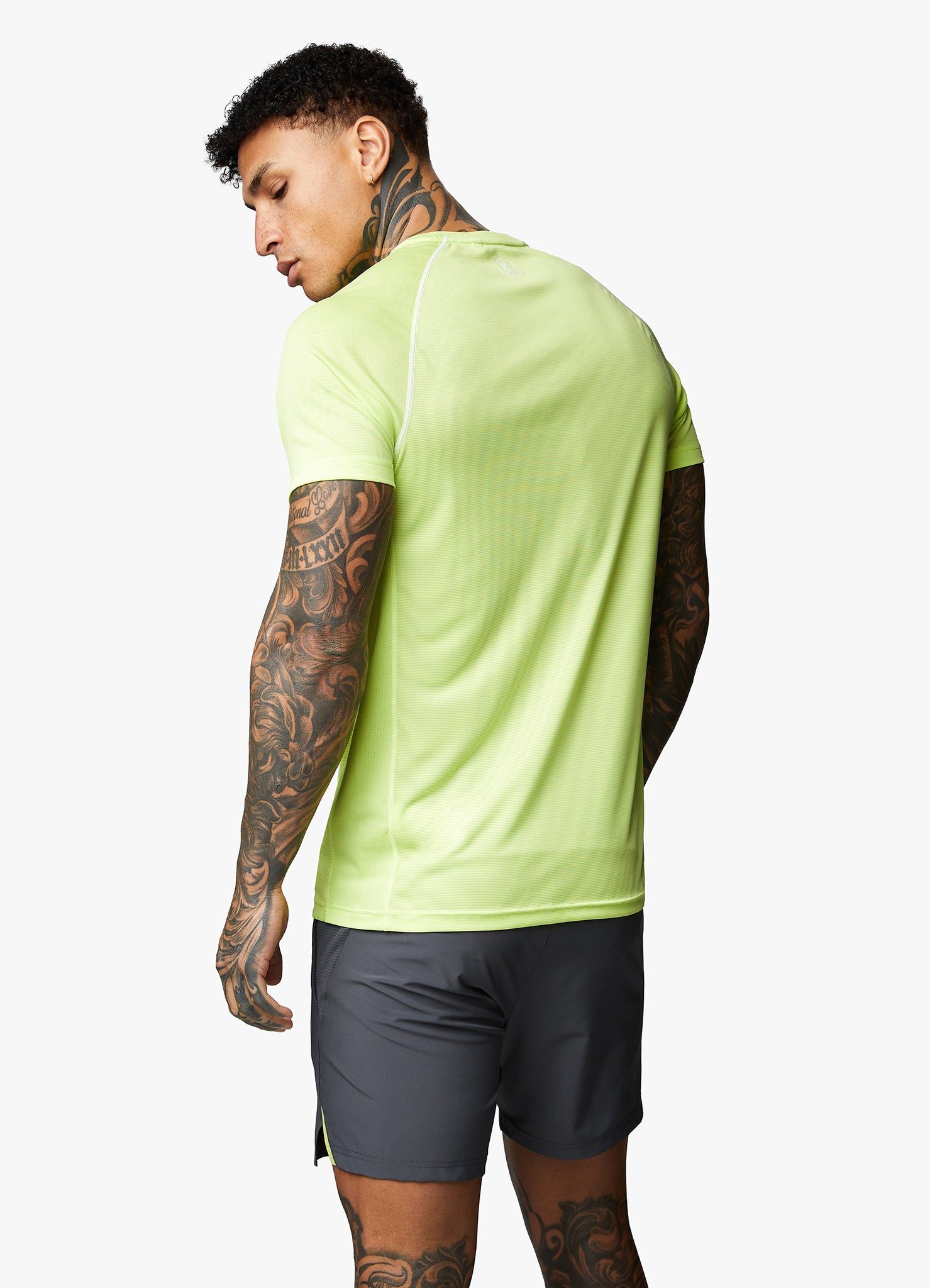 Gym King Motivate Stripe Tee - Lime/Graphite sold by The Gym King product image thumbnail 3