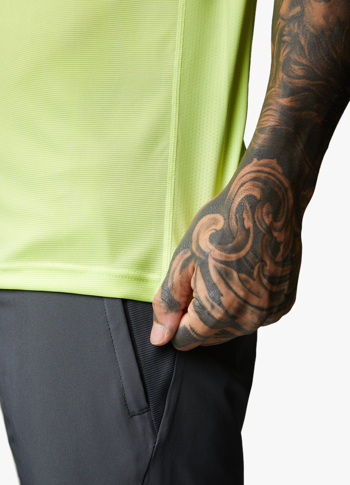 Gym King Motivate Stripe Tee - Lime/Graphite sold by The Gym King product image thumbnail 8