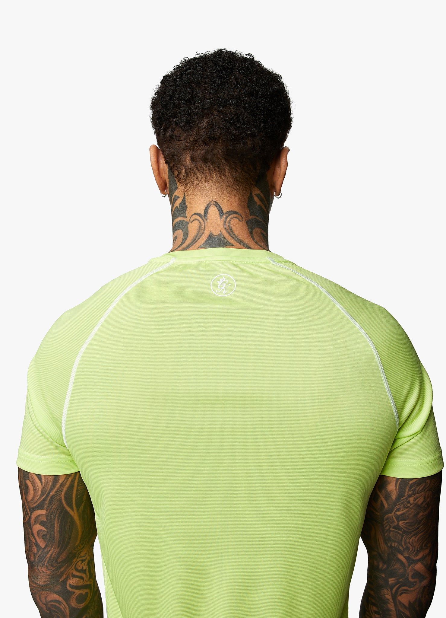 Gym King Motivate Stripe Tee - Lime/Graphite sold by The Gym King product image thumbnail 6