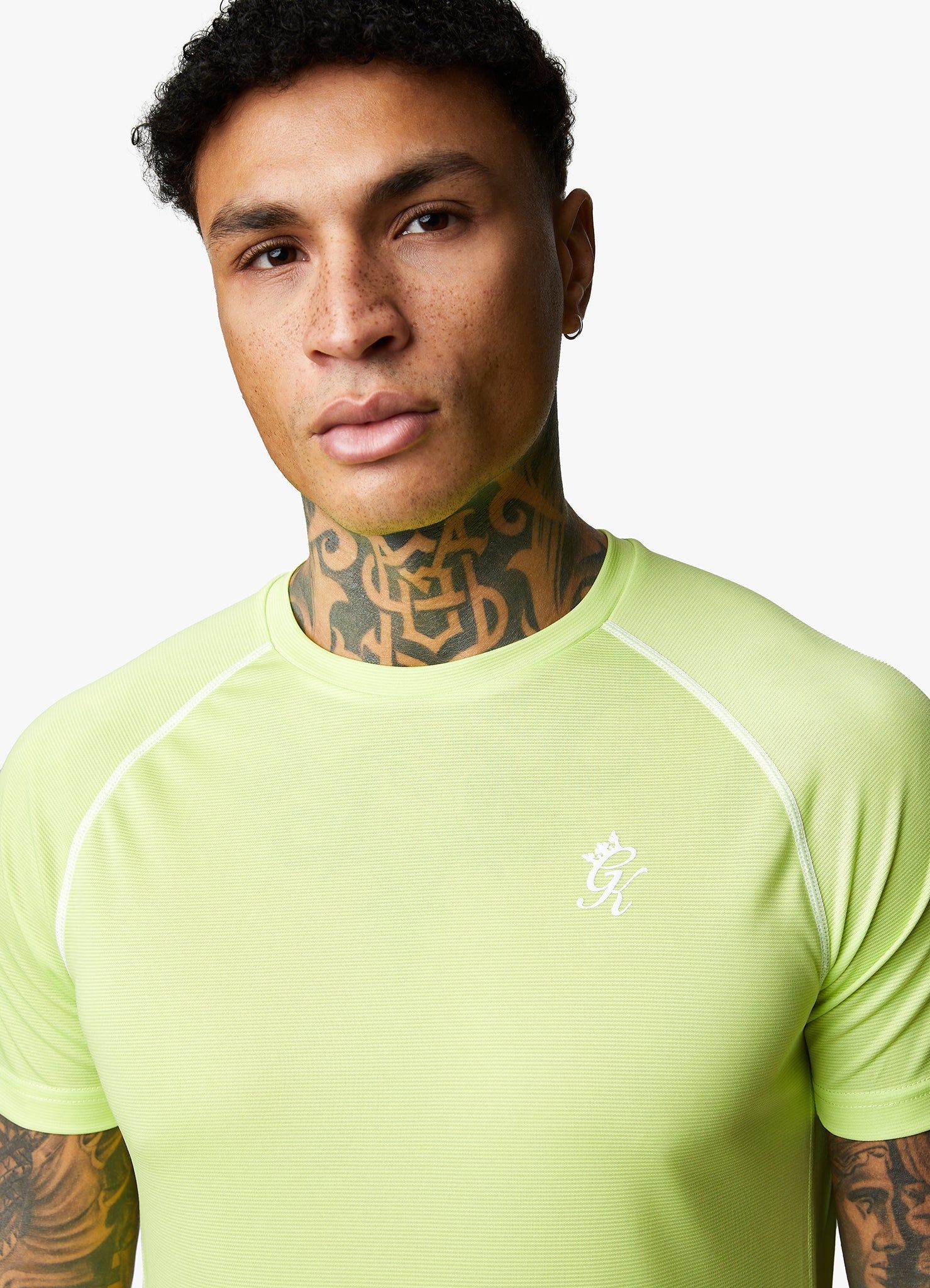 Gym King Motivate Stripe Tee - Lime/Graphite sold by The Gym King product image thumbnail 4