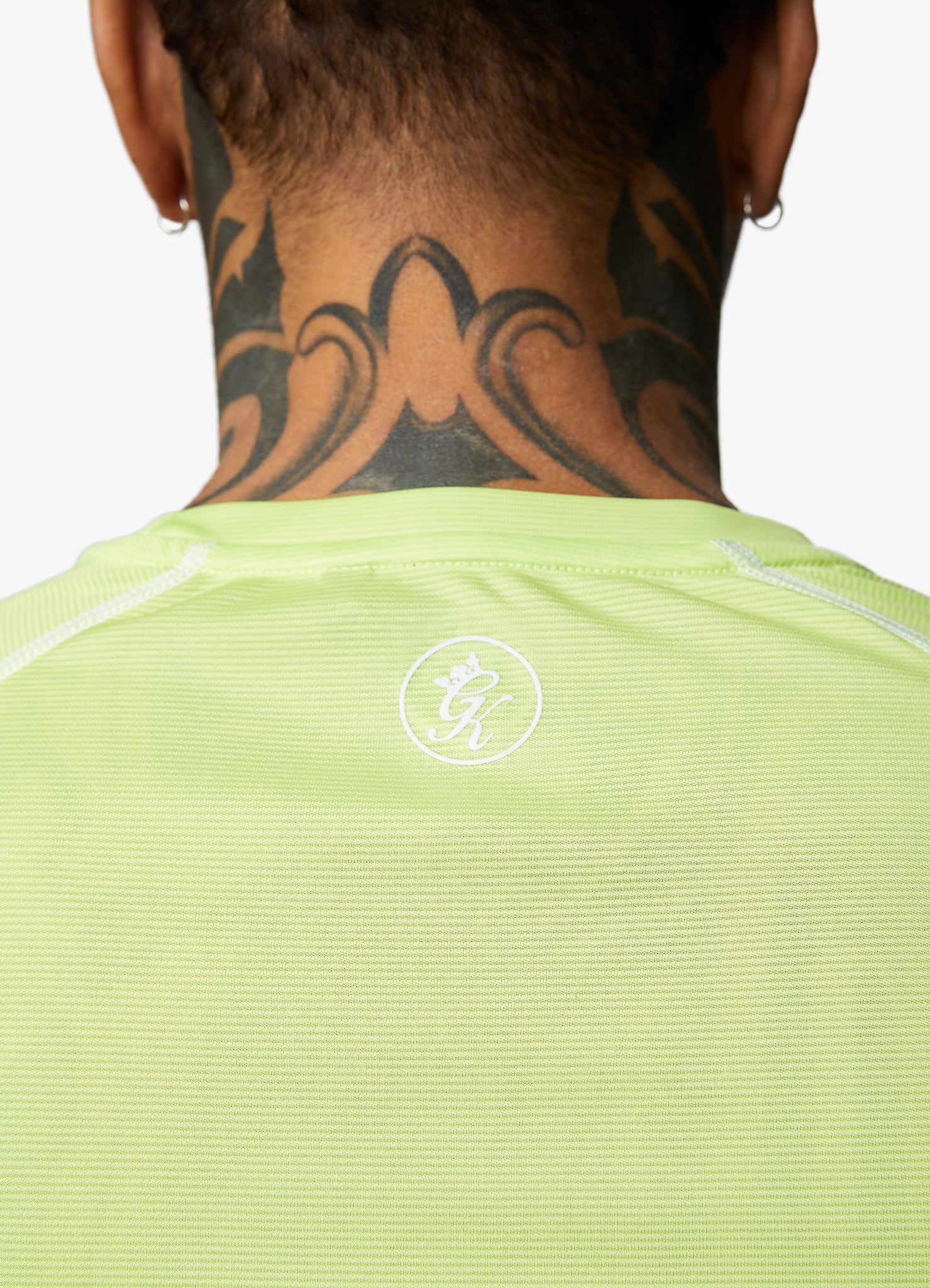 Gym King Motivate Stripe Tee - Lime/Graphite sold by The Gym King product image thumbnail 9