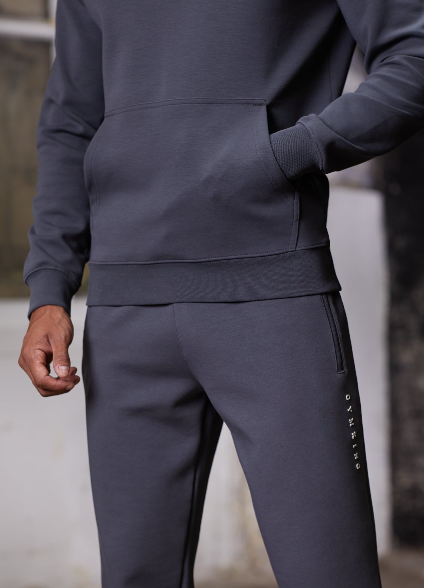 Gym King Linear Print Tracksuit - Graphite sold by The Gym King product image thumbnail 6