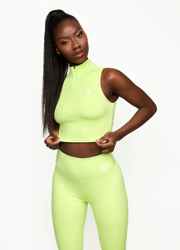 Gym King 365 1/4 Zip Tank - Citrus Green sold by The Gym King